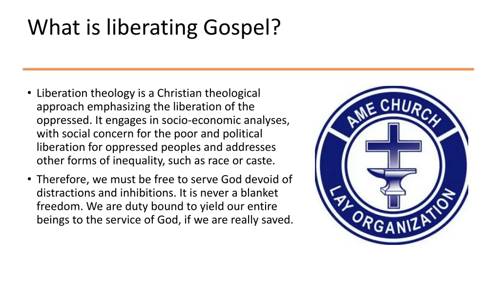 what is liberating gospel