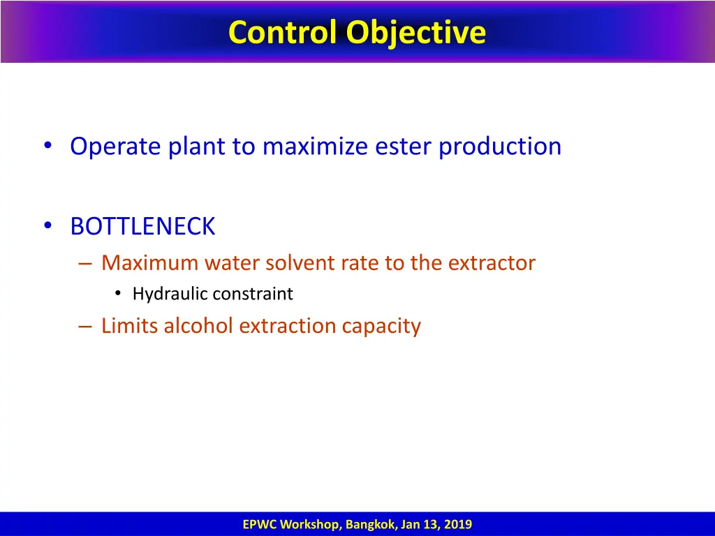 control objective