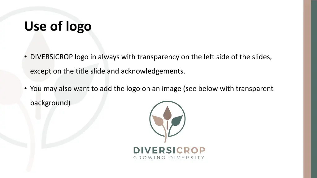 use of logo