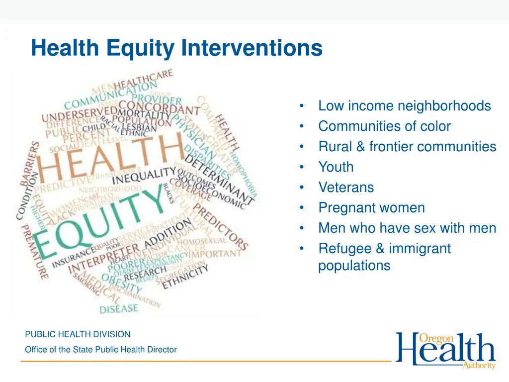 health equity interventions