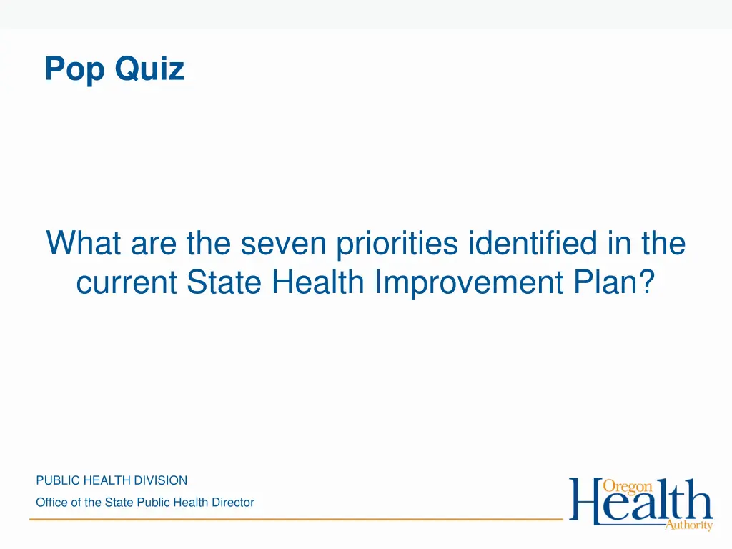 pop quiz