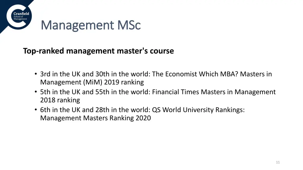 management management msc