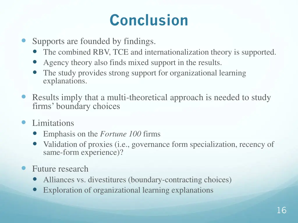 conclusion