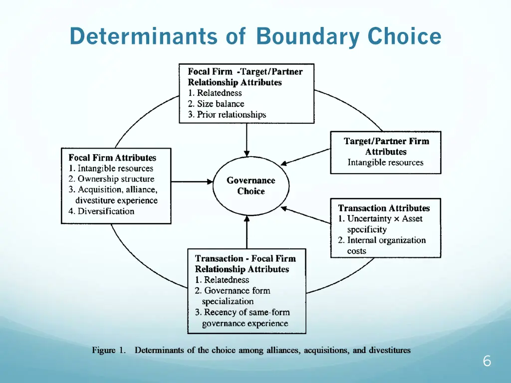 determinants of boundary choice