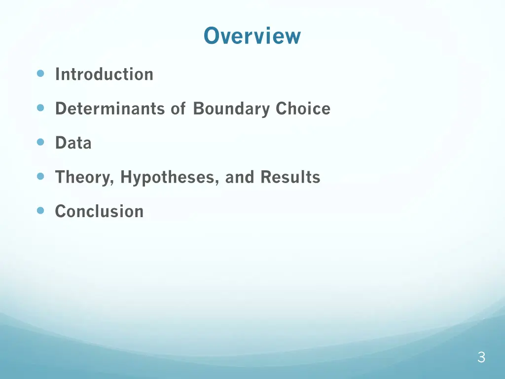 overview