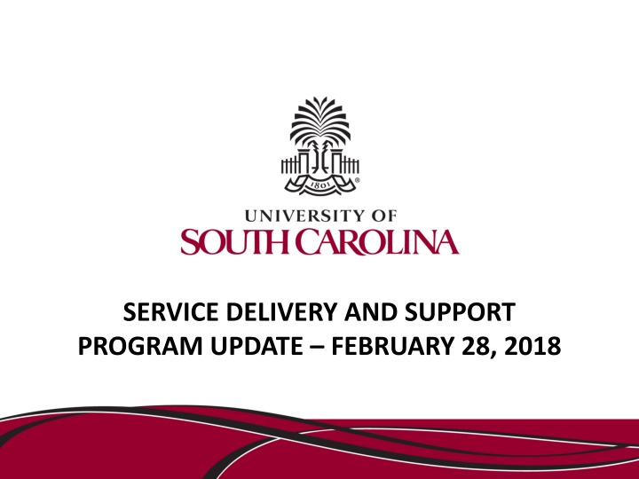 service delivery and support program update