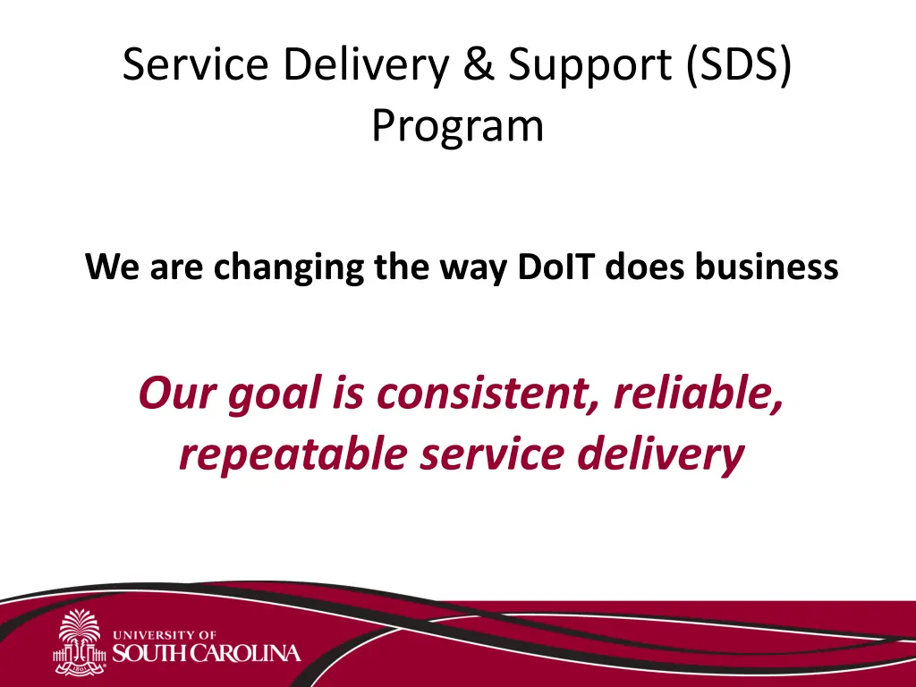 service delivery support sds program