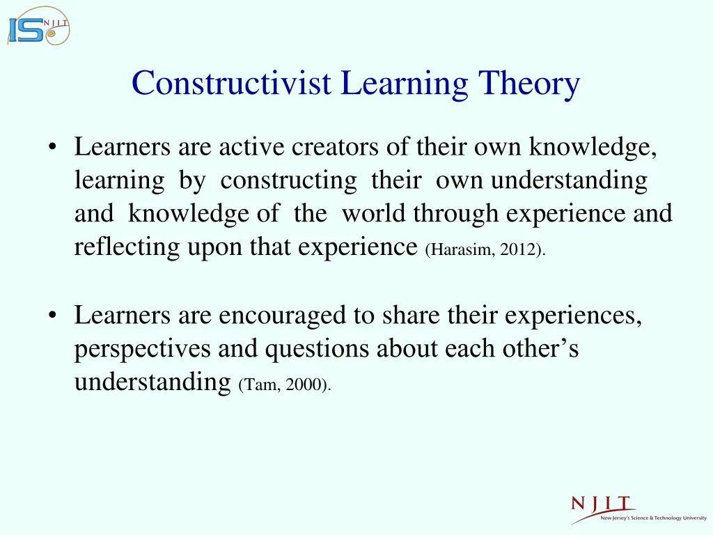 constructivist learning theory