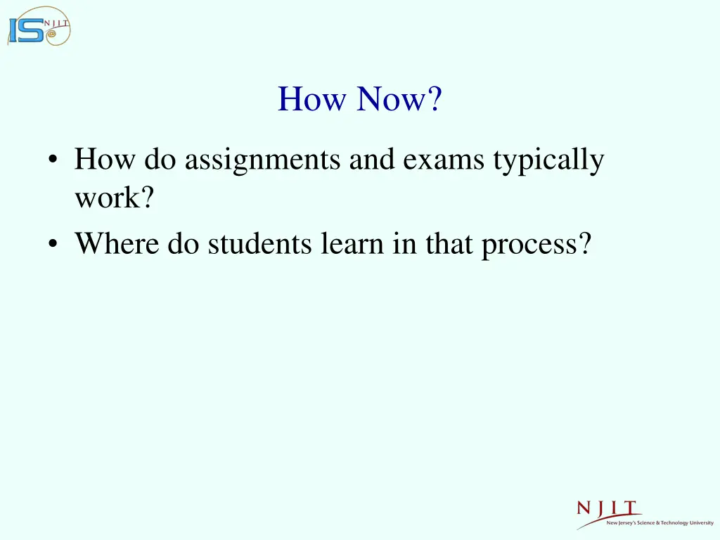 how now