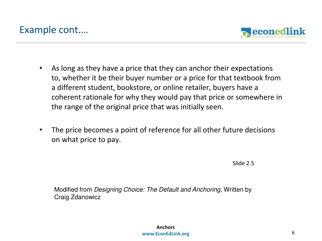 example cont