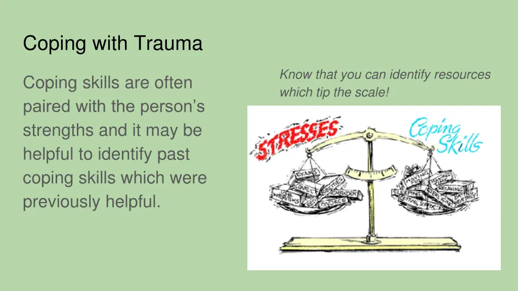 coping with trauma