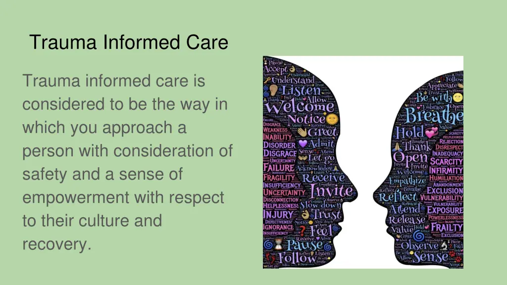 trauma informed care