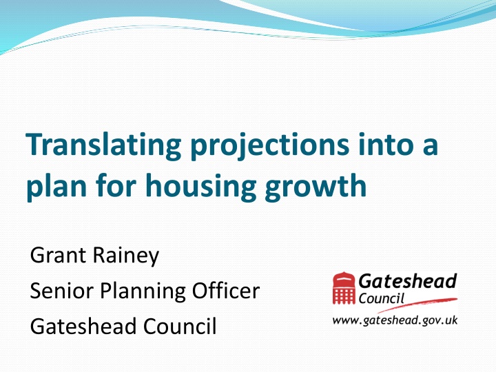 translating projections into a plan for housing
