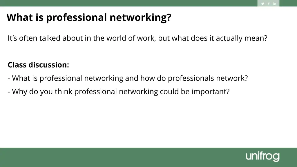 what is professional networking