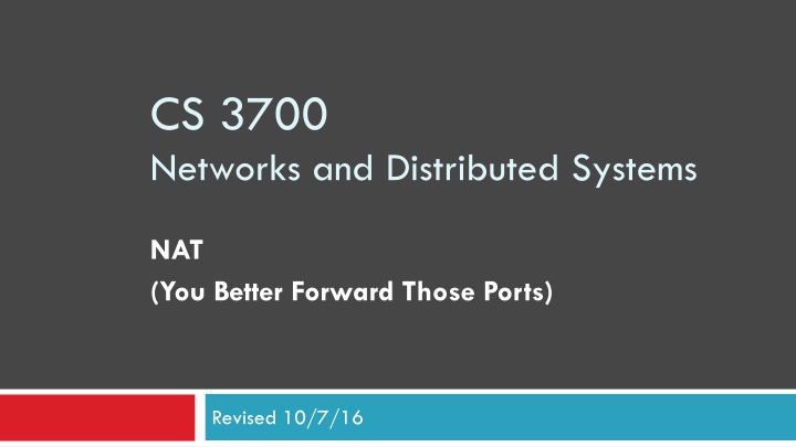 cs 3700 networks and distributed systems