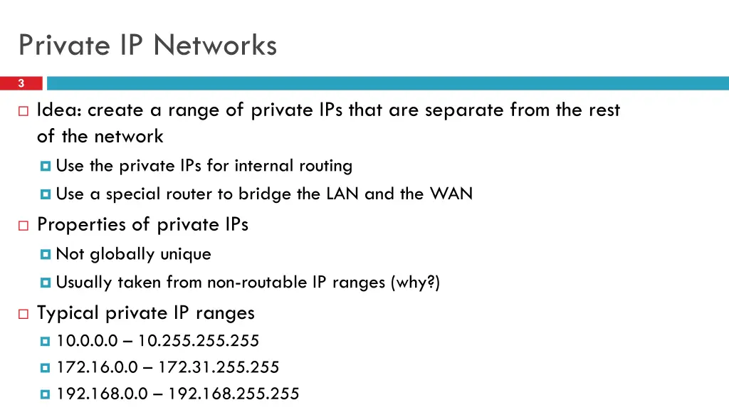 private ip networks