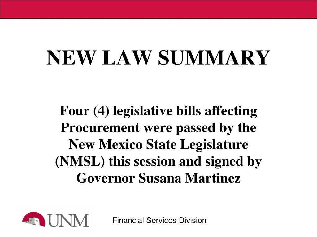 new law summary