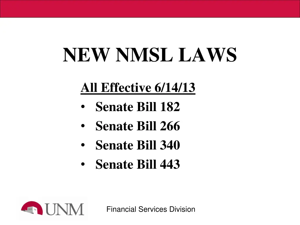 new nmsl laws