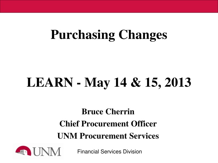 purchasing changes