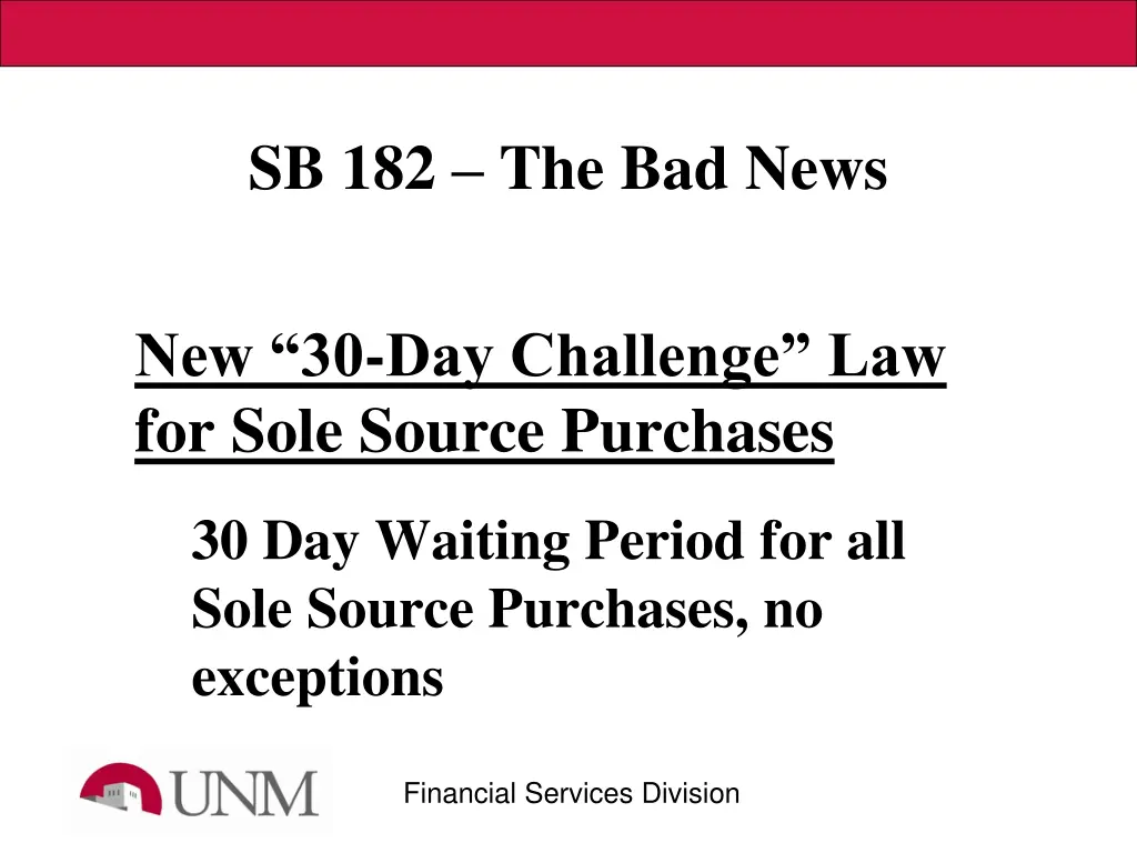sb 182 the bad news