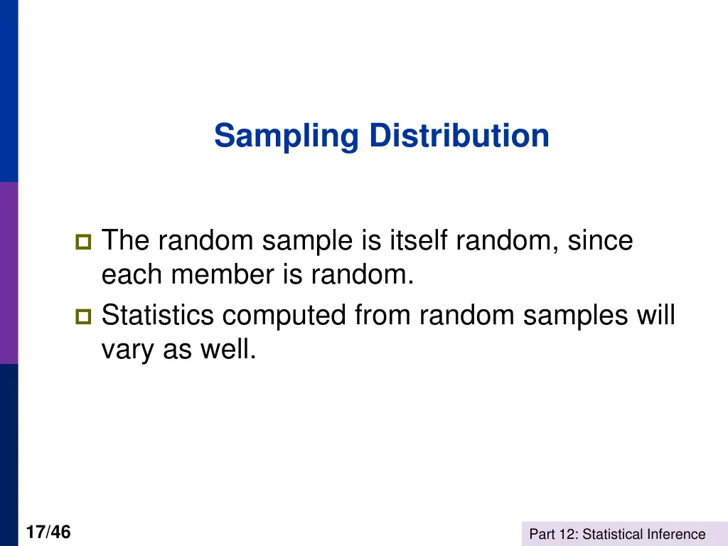 sampling distribution