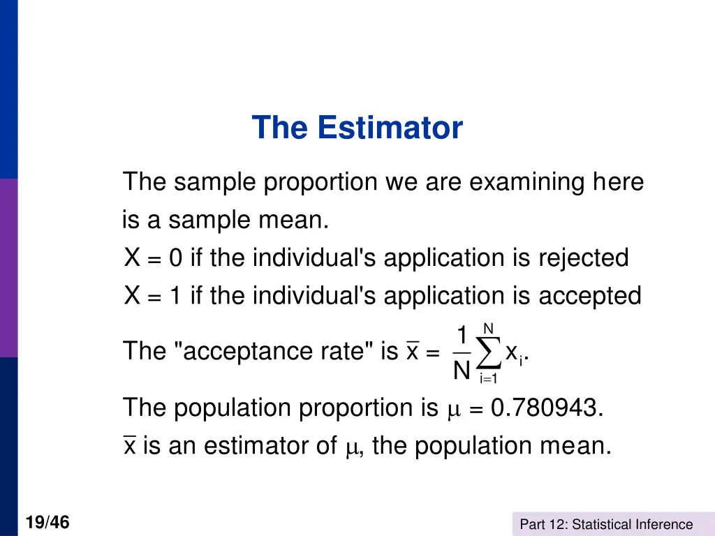 the estimator