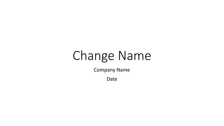 change name