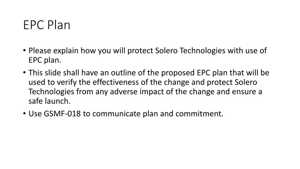epc plan