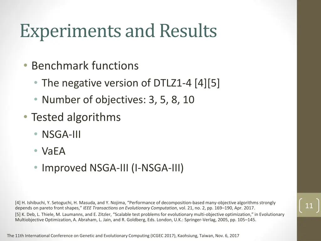 experiments and results