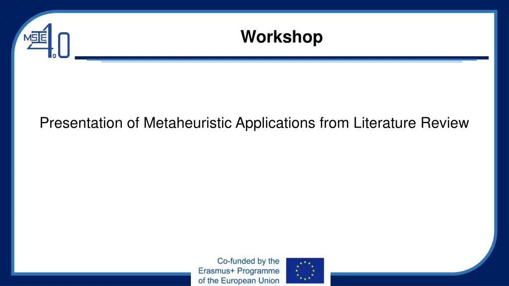 workshop