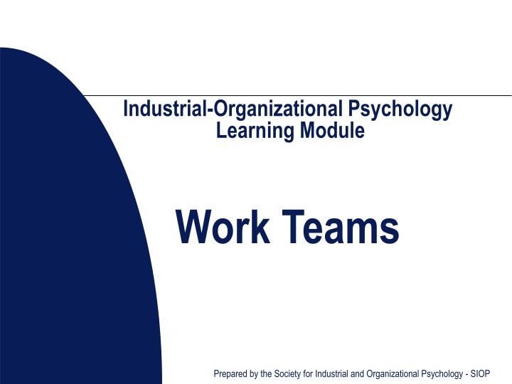 industrial organizational psychology learning