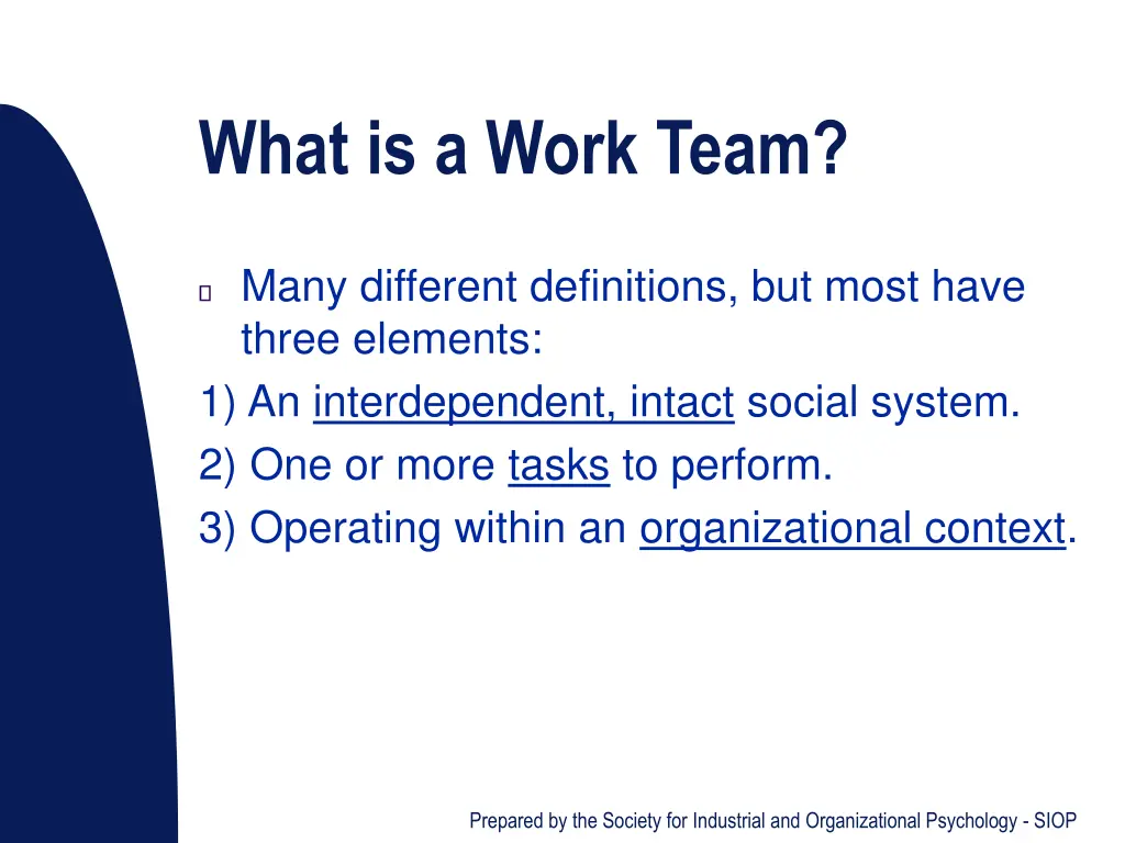 what is a work team