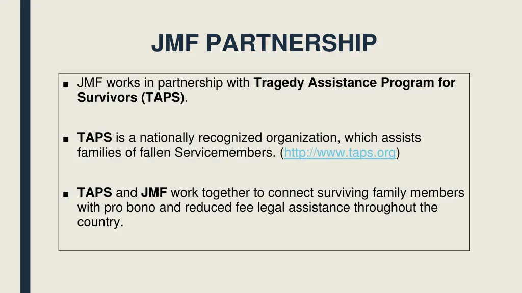jmf partnership