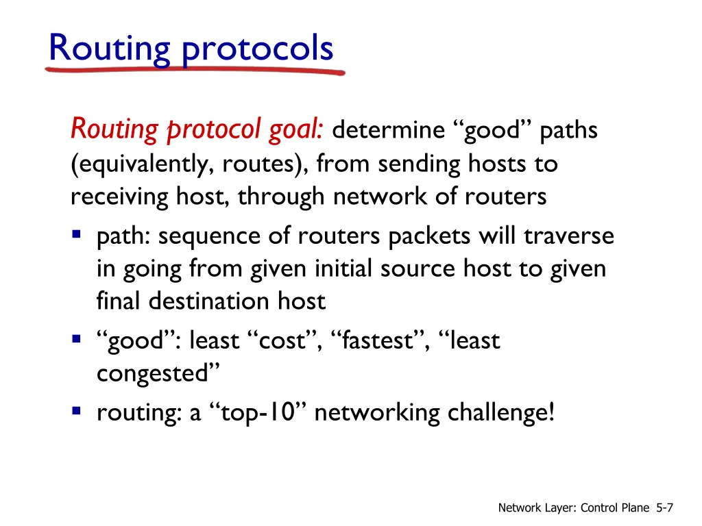 routing protocols