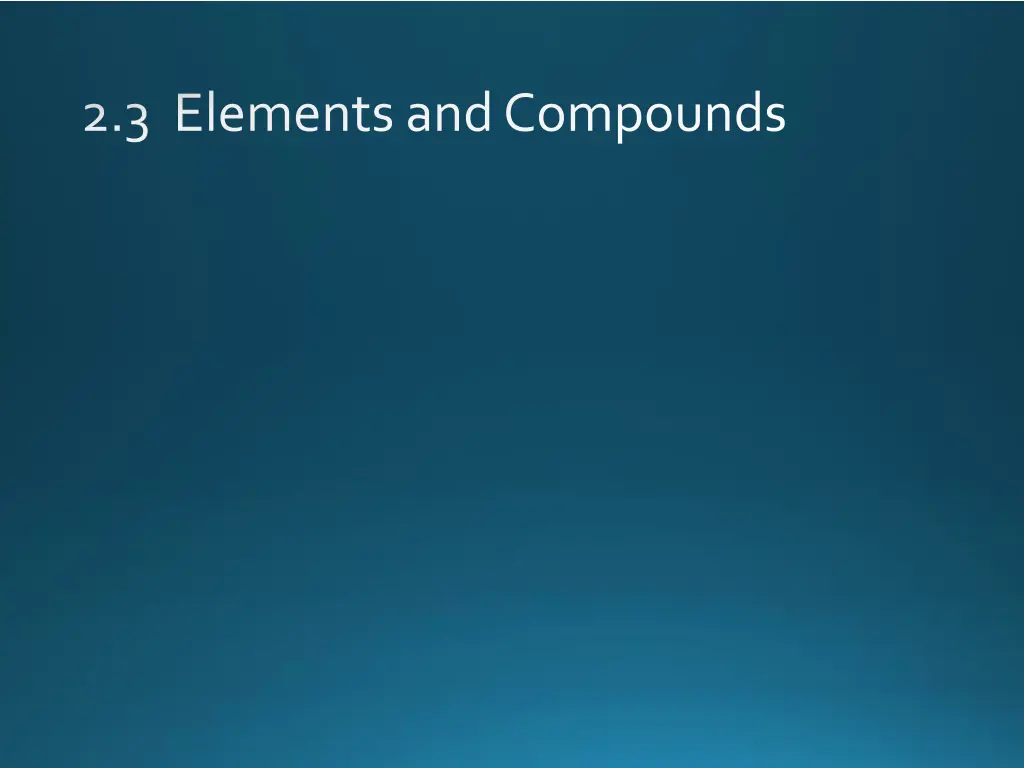 2 3 elements and compounds