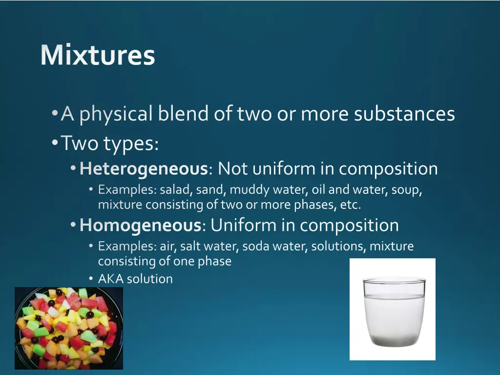 mixtures