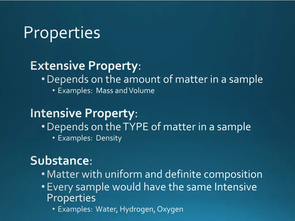 properties