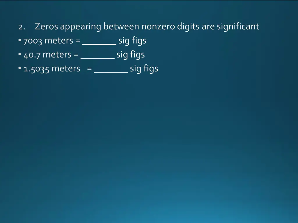 zeros appearing between nonzero digits