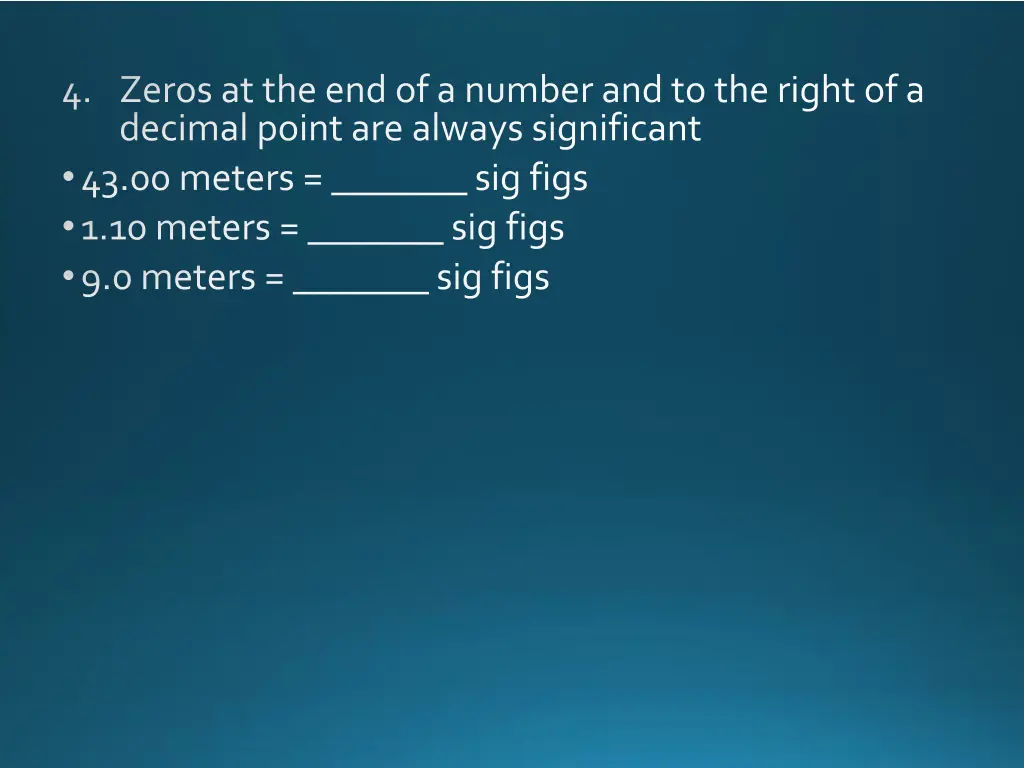zeros at the end of a number and to the right