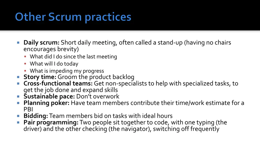 daily scrum short daily meeting often called
