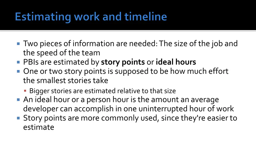 two pieces of information are needed the size