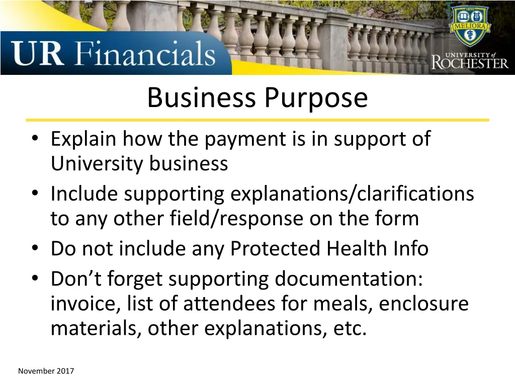 business purpose