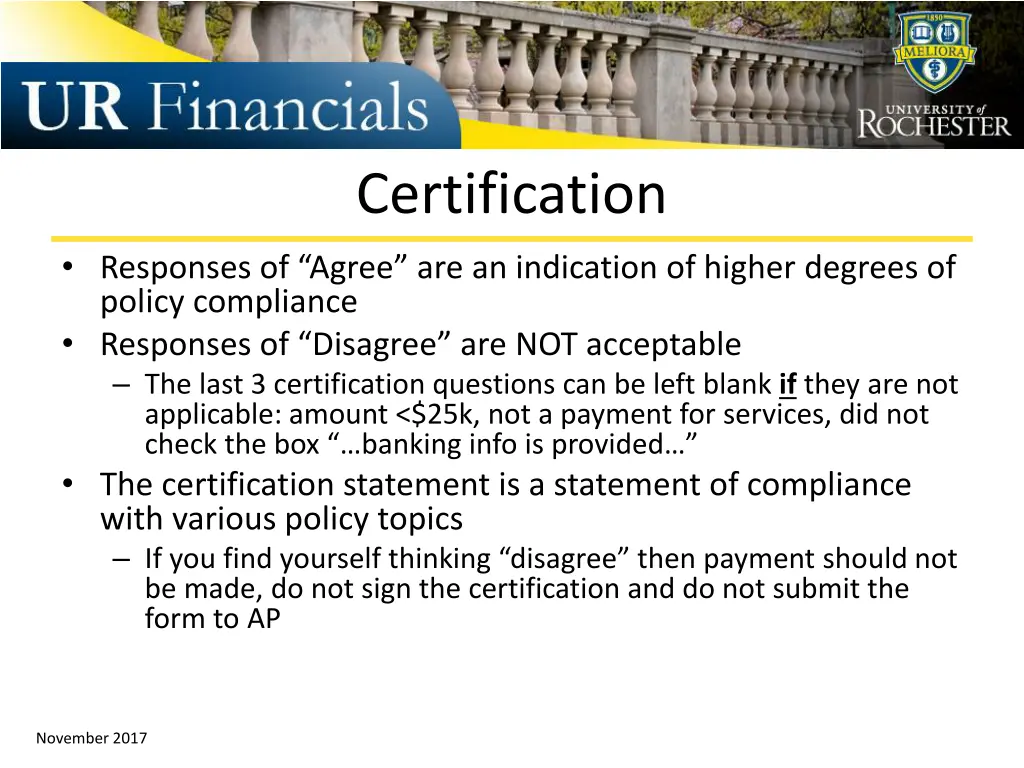 certification