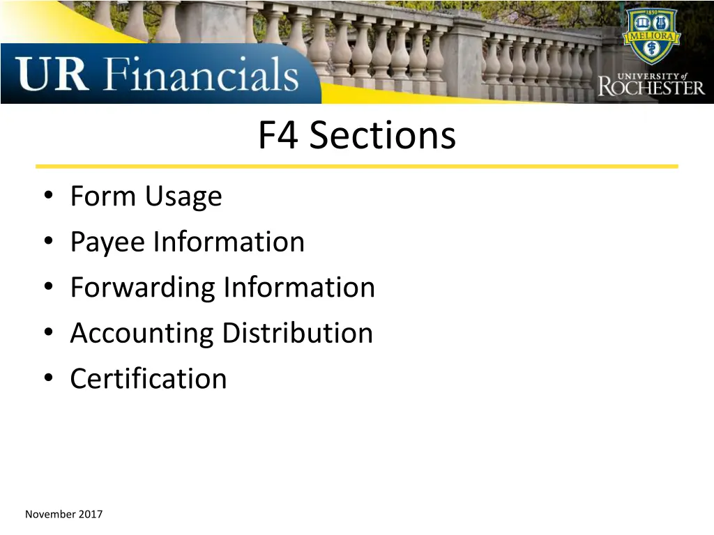 f4 sections