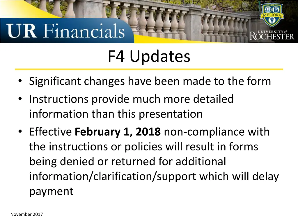 f4 updates
