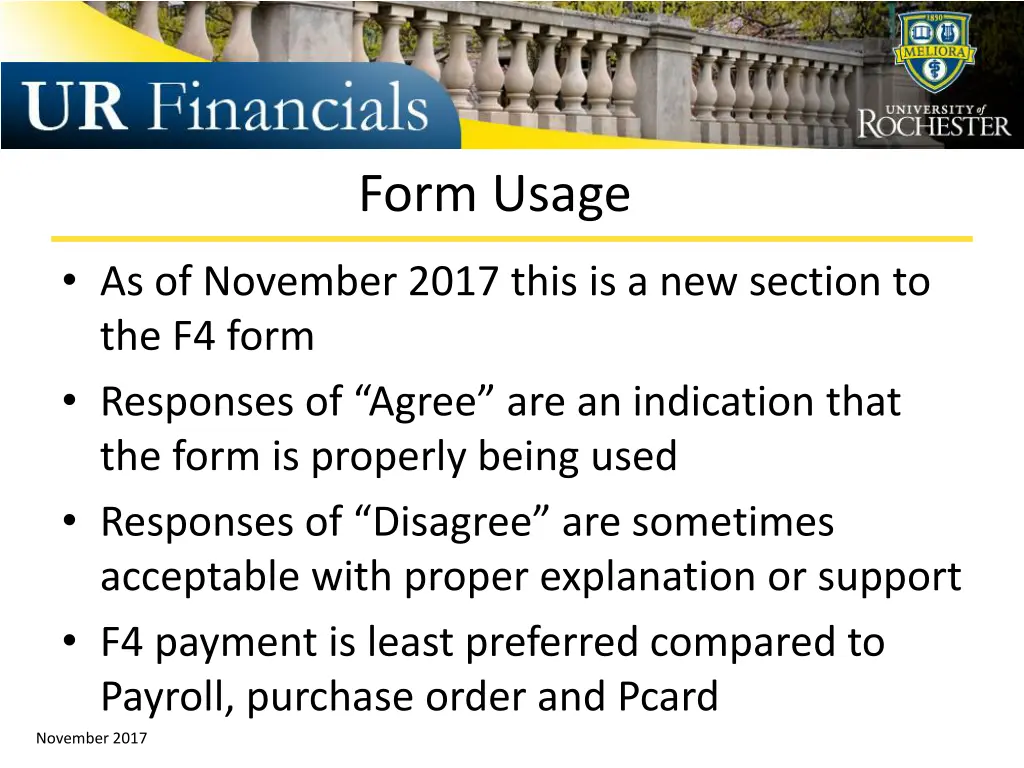 form usage