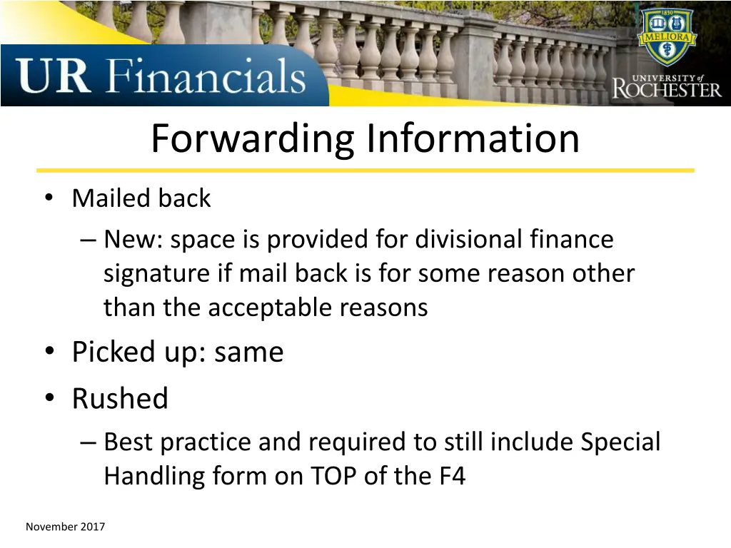 forwarding information 1