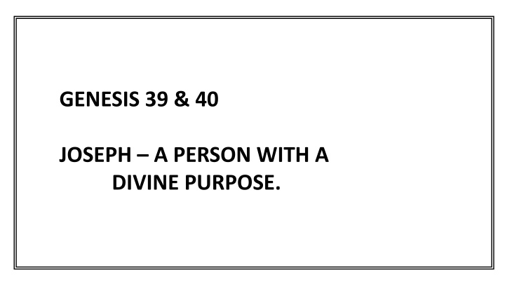 genesis 39 40