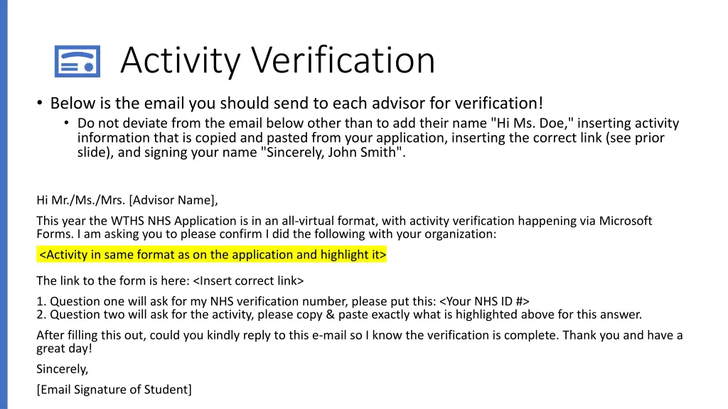 activity verification 2