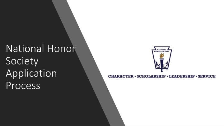 national honor society application process